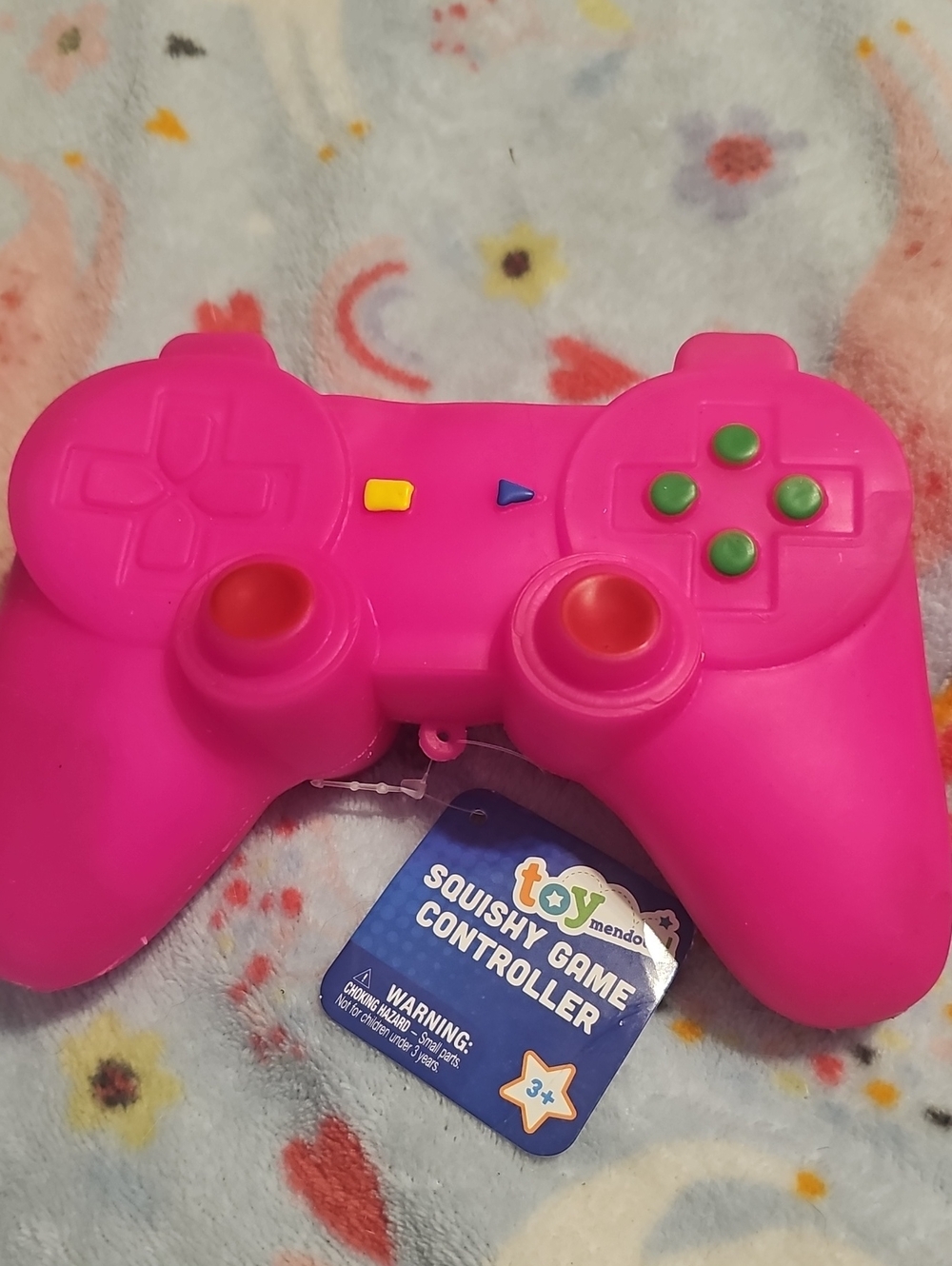 Pink Squishy Game Controller Stress Toy